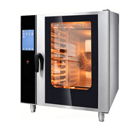Horno Combinado Eléctrico Profesional Inteligente Rational, Comercial, de 10 Bandejas, para Cocina de Restaurante Comercial