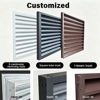 Fenêtre à persiennes en verre avec cadre en aluminium moderne, système de jalousie réglable, ventilation naturelle, volet Naco pour maison résidentielle