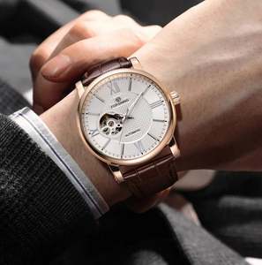 Montre Homme Forsining 2025 – Montre-bracelet Mécanique Squelette Lumineuse de Luxe, Marque Haut de Gamme, en Cuir, Style Classique, Reloj Hombre - Product Image 5