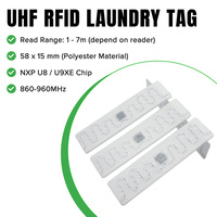 Étiquettes RFID de lavage d'usine d'hôtel d'hôpital de TF8520 58x15mm pour l'étiquette industrielle de blanchisserie résistant aux hautes températures