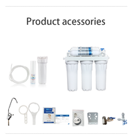 Système de filtration d'eau domestique à 5/6/7 étapes, osmose inverse sous évier, purificateur d'eau RO avec support et manomètre