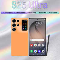 Smartphone Android 5G S25ultra Modèle 2026 avec triple appareil photo 108MP et stylet pour fabricants de téléphonie mobile en gros