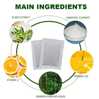 Chinaherbs GMP Ingrédients Herbacés Naturels Patchs Détoxifiants pour les Pieds au Gingembre Nettoyage Profond Relaxant pour la Perte de Poids