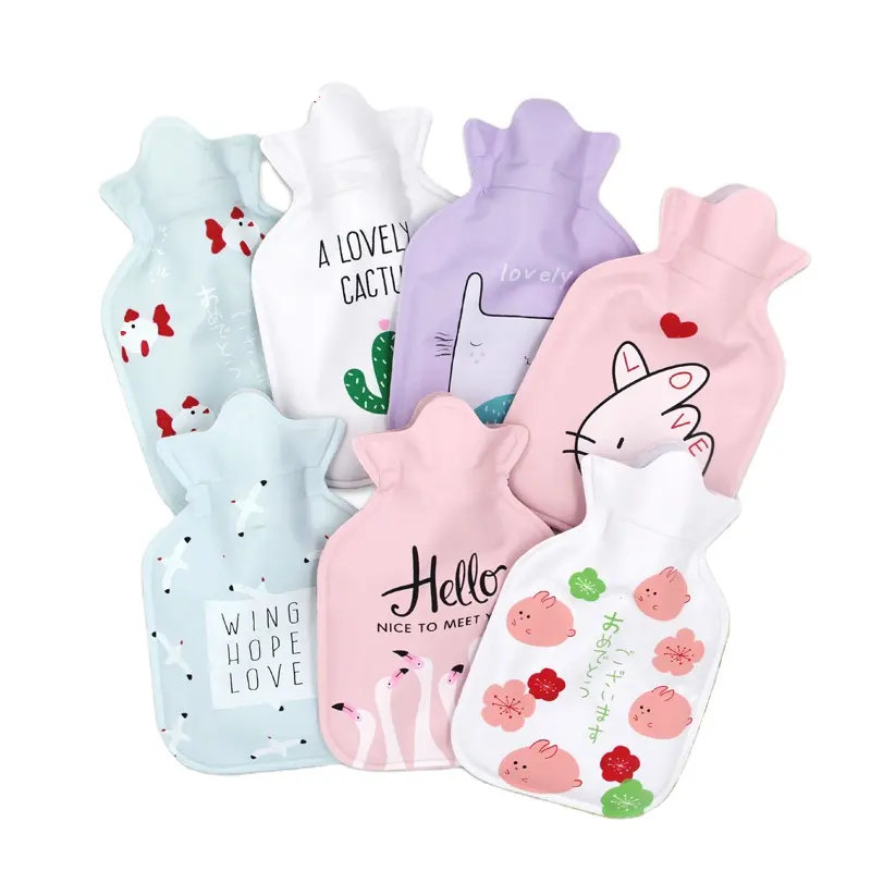 Multi - pattern can be customized design water - filling hot water bag mini teddy hand - warming hot water bottle