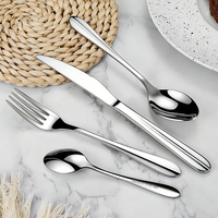 Ensemble de couverts en acier inoxydable de qualité alimentaire, poli miroir, classique, pour mariage, restaurant et fête
