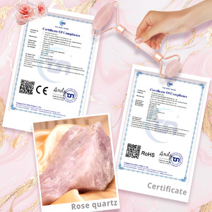 BeautifulGHM <span class=keywords><strong>quarzo</strong></span> <span class=keywords><strong>rosa</strong></span> giada rullo Gua Sha Set vera <span class=keywords><strong>pietra</strong></span> <span class=keywords><strong>rosa</strong></span> giada a forma di cuore Gua Sha <span class=keywords><strong>pietra</strong></span> e faccia rullo di cristallo Guasha - Product Image 4