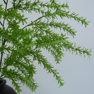 Plante artificielle verte en plastique, style nordique, écologique, pour décoration de sol, 3-4 pieds, fausse branche d'asperge et <span class=keywords><strong>romarin</strong></span> - Product Image 3