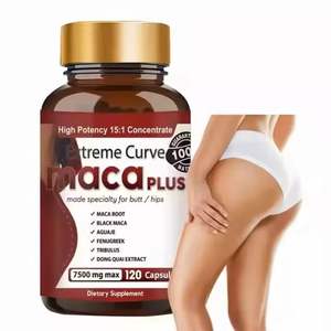 Капсулы Maca Butt Beauty для женщин: улучшение упругости ягодиц, укрепление мышц, поддержка здоровья сосудов, 120 шт. (2 упаковки) - Product Image 1