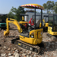 Excavator Crawler Komatsu PC18MR Bekas 1800kg Mini Digger Asli Jepang untuk Penggalian Kebun dan Pertanian