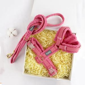 Teddy Puppy Safety Sherpa Chaleco Fabricante Color personalizado y logotipo Fleece Dog Pet Arnés Set Soft <span class=keywords><strong>Arnes</strong></span> Para Perros - Product Image 1