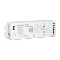 Contrôleur de bande LED sans fil MiBoxer LS2 2.4G RGB/RGBW/CCT 12V-48V 30M avec télécommande 15A, variateur intelligent pour éclairage LED