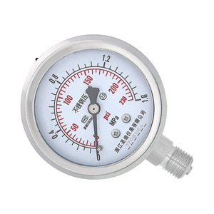 เกจวัดแรงดันสแตนเลส Y60BF M14 1.5 เกลียว 2.5 ความแม่นยำสำหรับใช้ในอุตสาหกรรม - Product Image 2