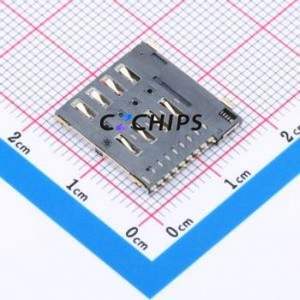 HX MICRO SIM 8+1P H1.5 SIM Card Connector SMD Connector Self-Return Type Micro SIM Card Card Holder 1.5mm - Product Image 2