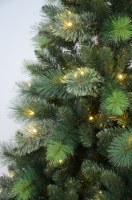 Nouvelle conception, arbre de Noël artificiel de luxe pré-éclairé de haute qualité, style aiguilles de pin en cachemire, avec lumières LED