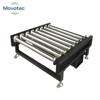 Rouleau à roulement à billes Movotec MTR300 à double pignon, jante en acier robuste, durable, pour convoyeur multi-industriel, capacité 300 kg, garantie 1 an