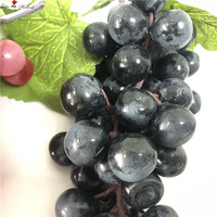 QSLH-S0406 Kunstmatige Druiven Real Touch Plastic Ecologisch Decor voor Vintage Bruiloft Halloween Kerstfeest Huisdecoratie