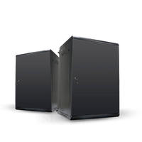 Armoire réseau en verre noir sur mesure de l'usine Ningbo Lepin, rack 42U, armoire murale 19 pouces pour serveurs de centre de données