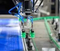 Machine de palettisation robotisée à grande vitesse pour sacs de céréales alimentaires, avec contrôle PLC et servomoteur