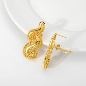 Nouveaux ensembles de bijoux en cuivre à la mode, vente en gros, bijoux plaqués or 18 carats brésiliens - Product Image 5