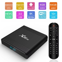 Promotion de Gros Usine X96 Air TV Box 4+32GB Amlogic S905X3 Double Wi-Fi 2.4/5.8G Android 9.0 Décodeur TV X96Air