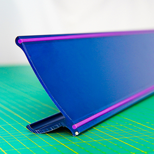 Bán Buôn Chất Lượng Cao Văn Phòng Phẩm Thiết Kế Vẽ Cắt An Toàn Bảo Vệ Ngón Tay Cai Trị Nhôm Cắt Tỉa Cai Trị - Product Image 3