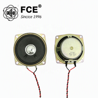 Haut-parleur carré large bande FCE 66x66mm 8Ω 3W pour enceinte Bluetooth/Voix intelligente/Alarme de sécurité/Système de conférence