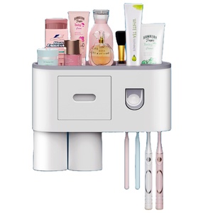 Wall Mounted Bathroom Automatic Toothpaste Dispenser Electric Toothbrush Holder toothbrush holder wall mounted