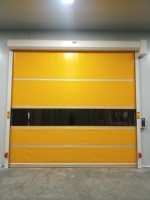 Porte à enroulement rapide Haolan HLC-100 en PVC, plaque de porte peinte, cadre de porte, design industriel, coupe-vent, ouverture latérale électrique