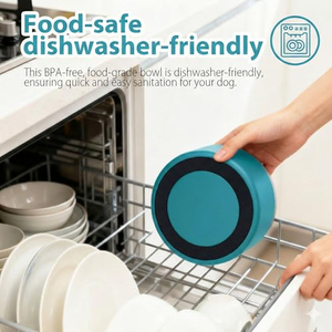 Insulated <b>Cat</b> Dog Bowl Double Layer 304 Stainless Steel Dog Bowls With Non-Slip Rubber Base Pet Bowl for <b>Food</b> and Water - Product Image 4