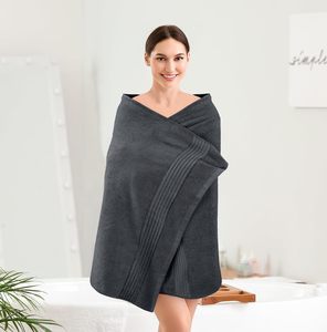 Bán buôn Khăn tắm bông màu xám-chất lượng thương mại, nhuộm màu nhúng tùy chỉnh, không có đơn hàng tối thiểu-Khăn bông tùy chỉnh - Product Image 5