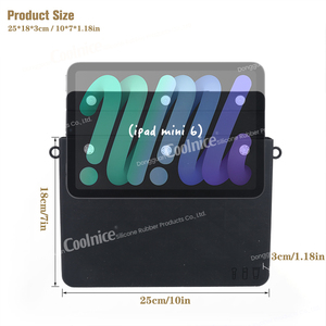 Étui organisateur pour <span class=keywords><strong>iPad</strong></span> en silicone avec logo personnalisé - <span class=keywords><strong>Pochette</strong></span> zippée étanche pour tablette, documents, papeterie, cadeau d'entreprise - Product Image 3
