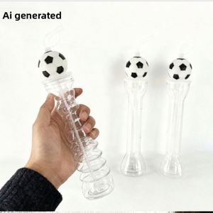 Gobelet tendance le plus vendu par le fabricant, design ballon de football, pour thé au lait, jus et eau, avec paille, pour sports de plein air et football - Product Image 6