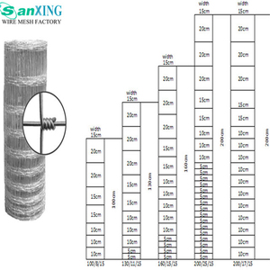 Durable Steel <b>Wire</b> Livestock Fencing High Tensile Galvanized Cattle Field <b>Mesh</b> Fence - Product Image 3