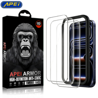 Paquete de 2 Protectores de Pantalla de Vidrio Templado Transparente 9H, Antirrayaduras, Antipolvo, Fácil Instalación, para iPhone 16 17 18 PRO MAX 15 14