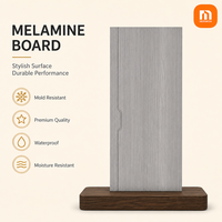 Panneau décoratif en mélamine de bois massif spécialisé, résistant à l'eau, avec texture bois, pour usine de portes