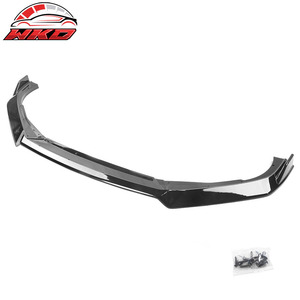 Front Bumper <b>Lip</b> For Honda Accord 2018-2021 10th Gen IKON V3 3PCS PP <b>Gloss</b> Black Diffuser Chin Guard Protector - Product Image 4