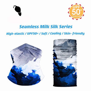 Protección UV Elástico sin costuras Leche Seda Bandana Tubo amigable con la piel Pañuelos Cuello Polaina Hielo Seda Bandana - Product Image 2
