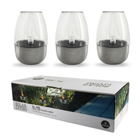 Lampe solaire d'étape d'énergie de Warmwhite d'ampoule de bougie d'acier inoxydable