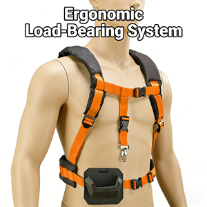 AISENIN Universal Harness Vertebrae <strong>Pruners</strong> Hedge Trimmers Pole Orange Black Model 00 33.5x7.4x50.4cm 1 Year Warranty - Product Image 1