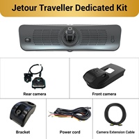 Sinjet pour Jetour T2 Wifi Caméra de recul numérique séparée de type streaming 2K Caméra de voiture 9,2 pouces Écran plein écran H10 Pro Mirror DashCam