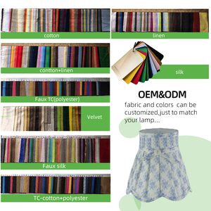 Pantalla de Lámpara Pequeña para Botella de Vino, Fabricada con Tela Plisada Lateral Estampada Ecológica, para Uso en Interiores - Product Image 3