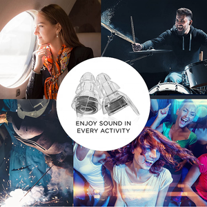 Tapones para los oídos de concierto Reutilizable Silicona Reducción de ruido Protección auditiva Filtro de alta fidelidad Tapones para los oídos para música DJ Eventos F1 Race - Product Image 6