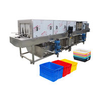 Machine à laver industrielle pour caisses Machine à laver pour caisses à paniers en plastique et plateaux à palettes
