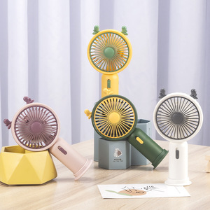 Nouveau mini-ventilateur portable USB à clipser, design dessin animé, pour téléphone portable - Product Image 4