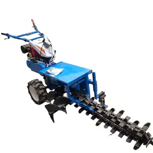 Agrarische Thuisgebruik Mini Geul Digger Sloot Lopen Achter Trencher Machine Gebruik Voor Kabel Trencher