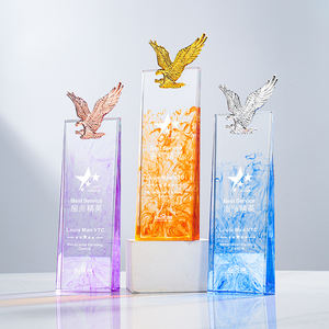 Atacado Creative Business Souvenir <span class=keywords><strong>Crystal</strong></span> Glass Trophy Para Incentivar Presente Lembrança - Product Image 1