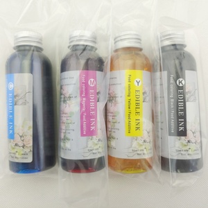 Tinta comestible para impresoras de inyección de tinta Canon, Epson o HP para imprimir en papel comestible, pasteles, café, galletas y pan. - Product Image 1