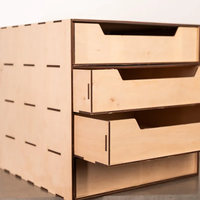 Organizador de Documentos de Madera para Escritorio, Soporte para Papel, Estante para Archivos de Oficina, Organizador de Escritorio con Cajones