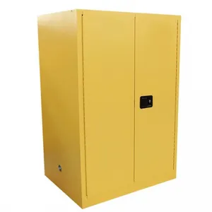 易燃安全储物柜90加仑/加仑304L黄色储存易燃物质