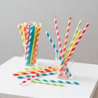 Pailles en papier biodégradables, écologiques, recyclables, jetables, noires, colorées, épaisses, personnalisables en différentes tailles, de qualité alimentaire